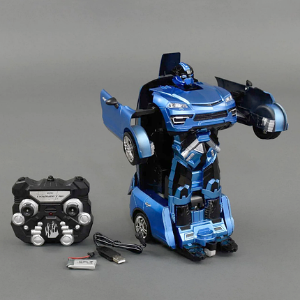 Робот-трансформер на радіокеруванні Робот-автомобіль Машина зі світловими і звуковими ефектами ТТ 657, фото 2