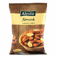 Орехи миндаль соленый обжареный Alesto Almonds, 150г, Германия, не горький