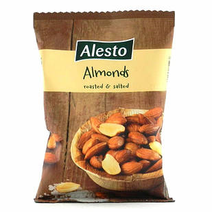 Горіхи мигдаль солоний обсмажений Alesto Almonds, 150 г, Німеччина, не гіркий
