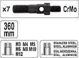 Різьбовий Заклепочник Для Клепальних Гайок M3, M4, M5, M6, М8, М10, М12 YATO (YT-36127), фото 3