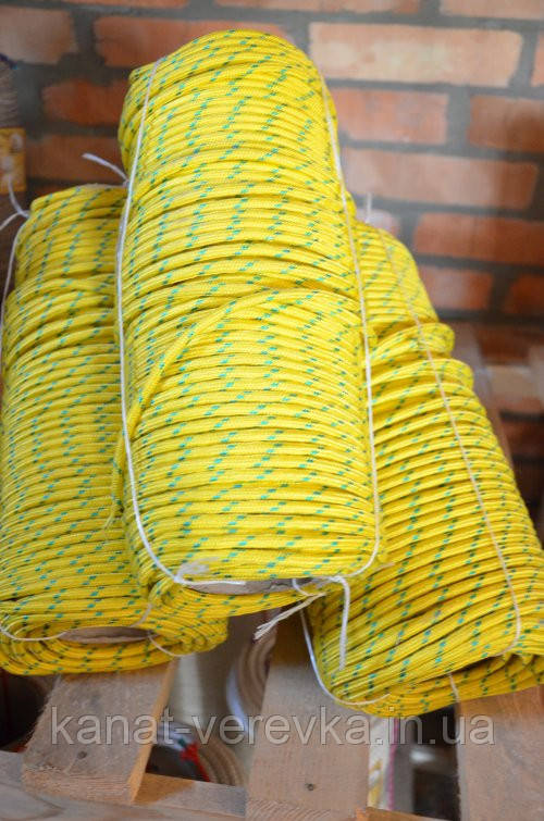 8 мм - 100 м. Шнур (мотузка) поліпропіленовий, фото 1