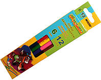 Карандаши цветные Пегашка (6шт 12 цветов) двухсторонние, для рисования