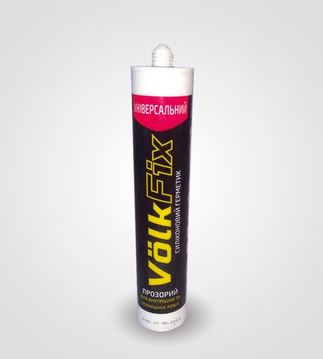 Силікон універсальний VolkFix 280 мл прозорий