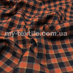 Костюмна (брючна) тканина з вовною Клітка