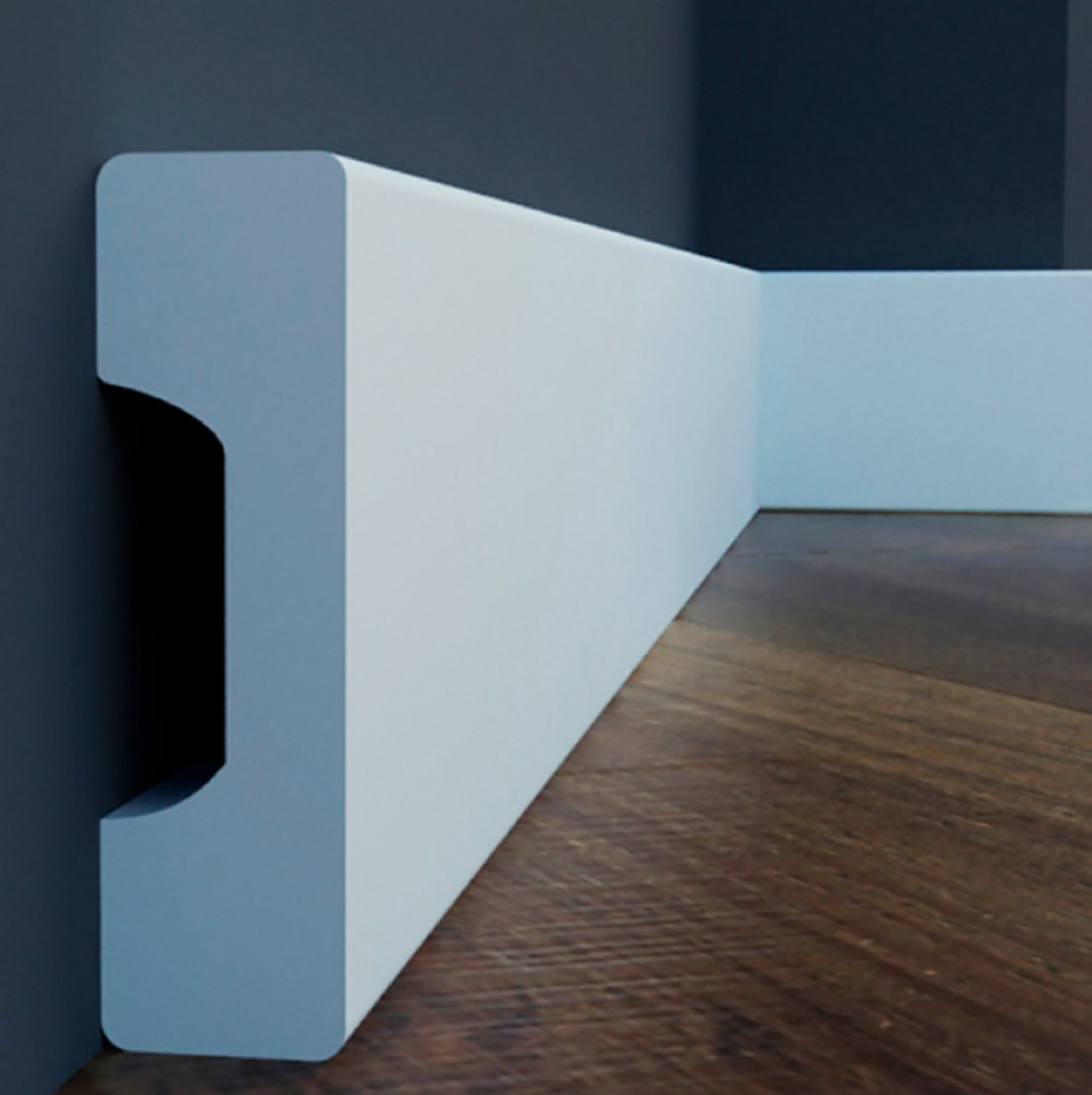 Плінтус  дюрополімер CEZAR LPC-27 (57Х16Х2000мм)