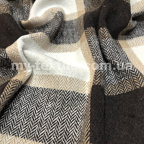 Пальтова тканина вовна букле Клітина