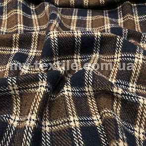 Пальтова тканина вовна букле Клітина
