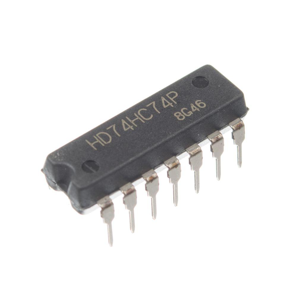 Мікросхема 74HC74P (DIP14)