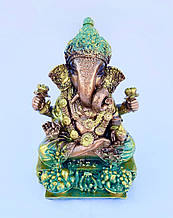 Статуетка оберіг Ганеша (Ганапаті), бог мудрості і добробуту з головою слона, висота 18 див.