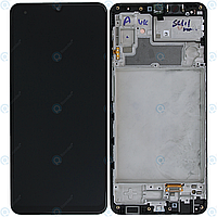 Дисплей для Samsung Galaxy M32 (2021) SM-M325, модуль (екран і сенсор) з рамкою-панеллю, сервісний оригінал