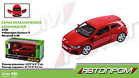 Машина метал., АВТОПРОМ, 1:38 Volkswagen Scirocco R, откр.двери, в кор. 14,5*6,5*7см