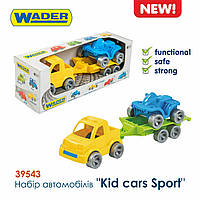 Набор авто Kid cars Sport (пикап+квадроцикл) 3 эл., в кор. 26*9*8см, ТМ Wader