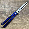 Тренувальний ніж-метелик "Blue Ninja", без заточки, для флипинга, фото 2