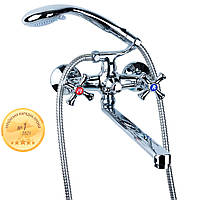 Змішувач AQUATICA PL 1/2" для ванни гусак прямий 350 мм дивертор вбудований кульовий PL-5C255C (9777210)