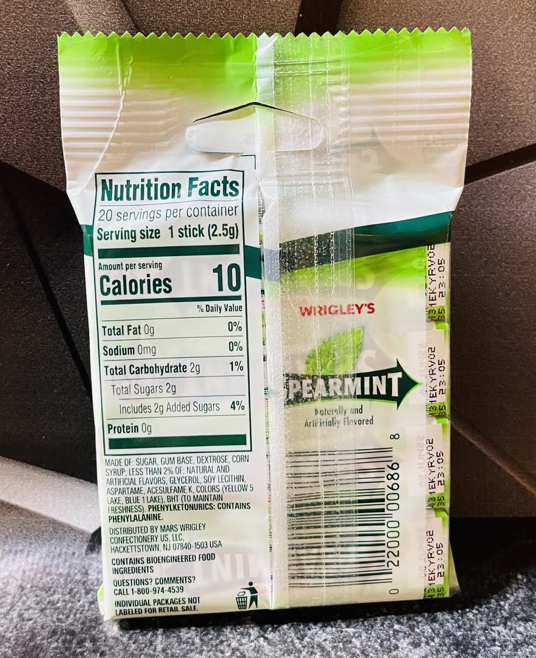 Жевательная резинка Wrigley's Spearmint Мята (ID#1504203307), цена: 160 ...