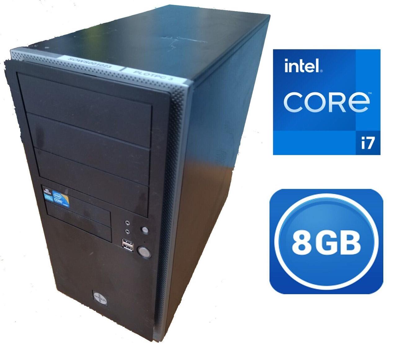 ПК Intel Tower/Intel Core i7-860 (4(8) ядер по 2.8 — 3.46 GHz) / 8 GB DDR3 / 500 GB HDD / nVidia GeForce 630