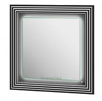 Зеркало матовое в ванную 80 см Botticelli Treviso TM-80 черное мат