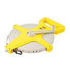 Рулетка геодезична MASTER TOOL 100мx13мм, полотно із скловолокна (66-1013)