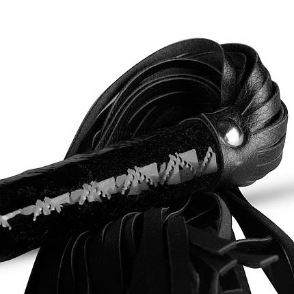 Пльотка-флогер Whiped - Beat It Flogger - Black, екокожа SO5125, фото 2