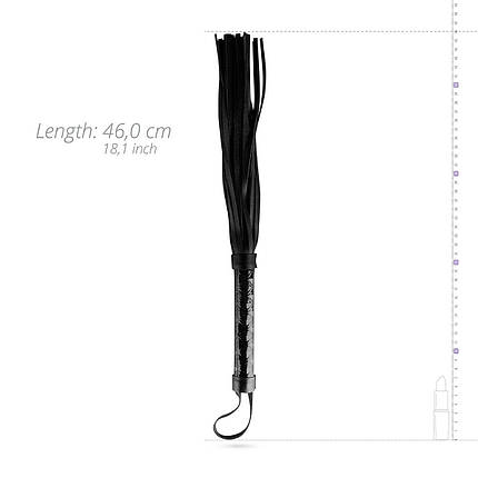 Пльотка-флогер Whiped - Beat It Flogger - Black, екокожа SO5125, фото 3