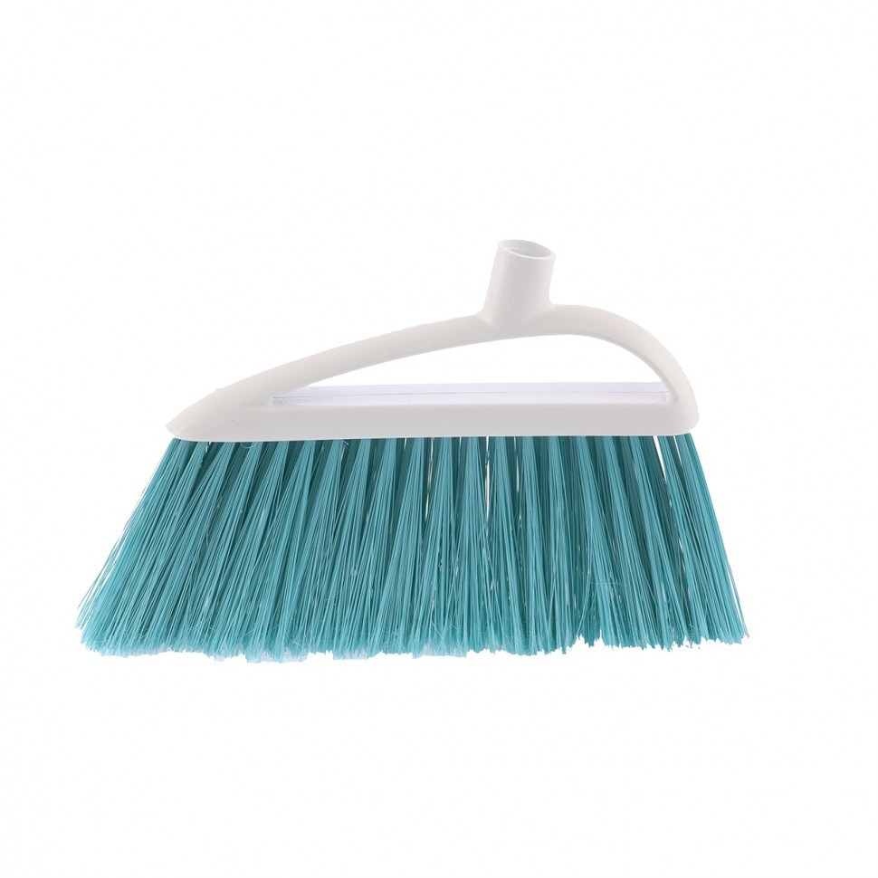 Щітка пластмасова "LUX" для підмітання підлоги 230 мм без держака, бірюзова щетина, Elfe 93556