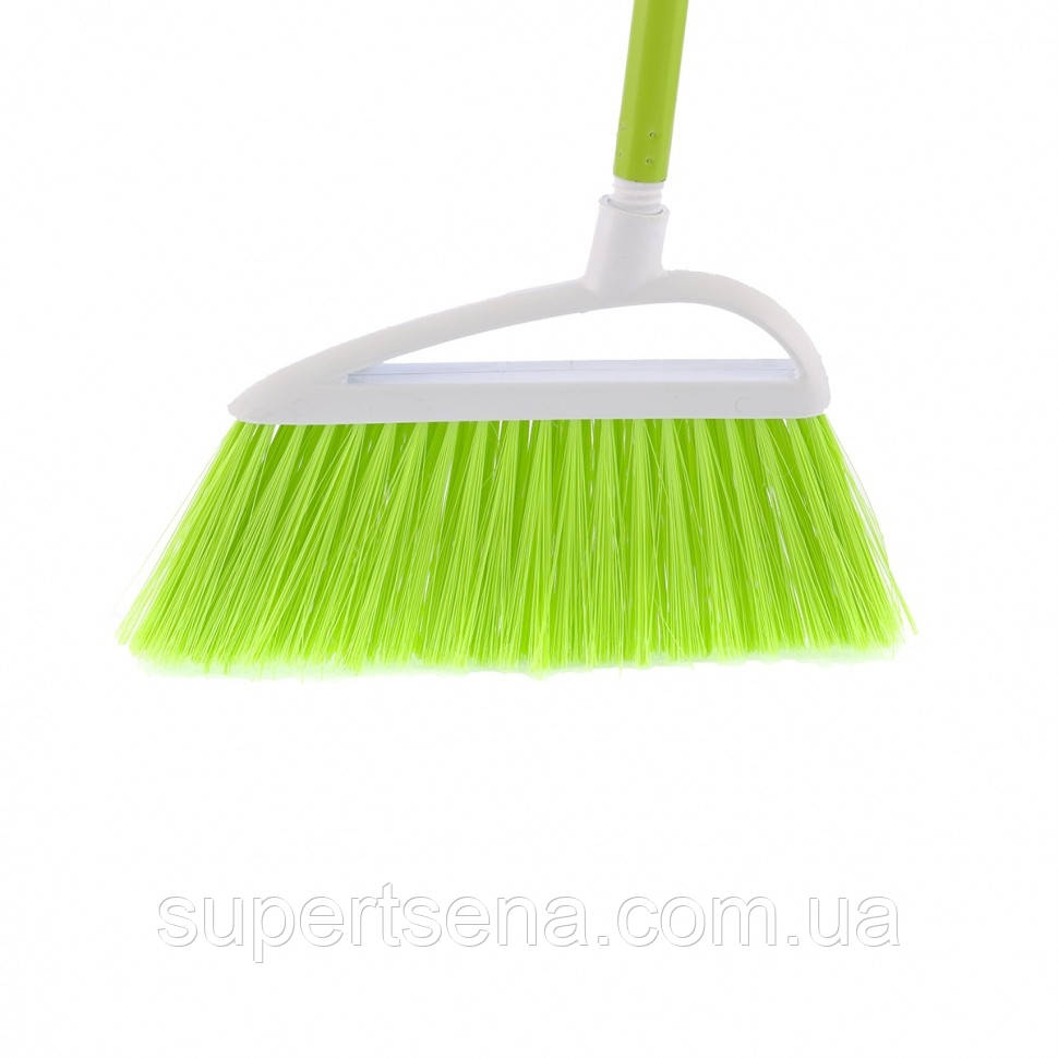 Щітка пластмасова "LUX" для підмітання 230 мм, салатова щетина з держаком, 120 см, D22 мм, Elfe 93560