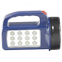 Ліхтар пошуковий, 1+12 LED, 3хАА, Stern 90538