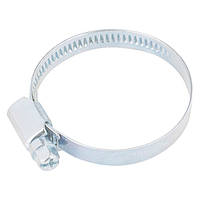 Хомути з нержавіючої сталі, стандартний болтове кріплення 50-70 мм, 50 шт/уп, ширина 9 мм, Sibrteh 47584