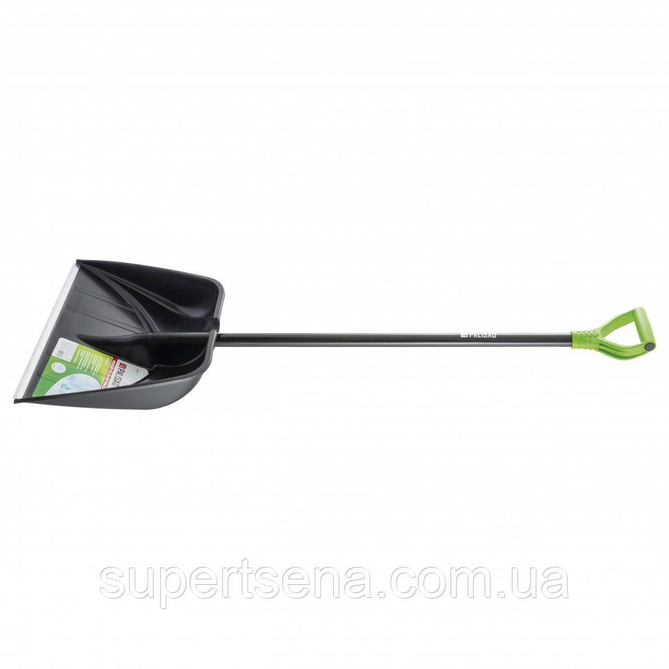 Лопата снігова PROFI 560 х 415 мм, довжина 1390 мм, алюмінієвий держак, PALISAD Luxe 61607