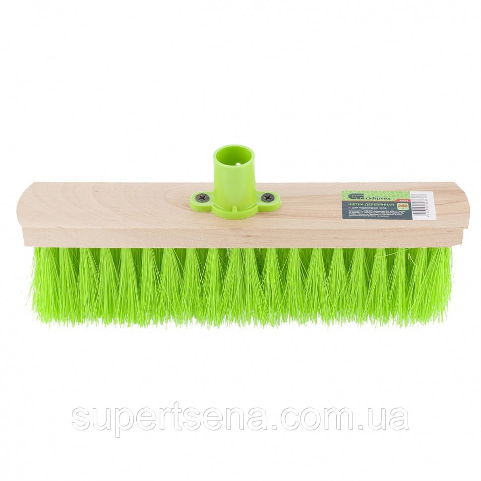 Щітка дерев'яна яна для підмітання підлоги 280 мм, без держака, Sibrteh 84615