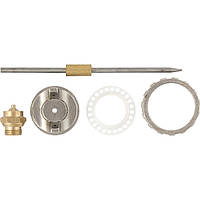 Ремкомплект для фарборозпилювача 4 предмети: сопло 1.2 мм + голка + форсунка + затиск сопла, MTX 573809