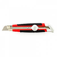 Ніж 18 мм, висувне лезо, металева направляюча, гвинтовий фіксатор леза, MTX 789149