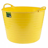 Відро гнучке надміцне 40 л, жовте Sibrteh 67507