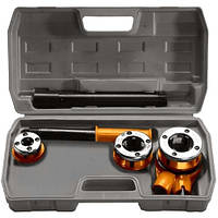 Набір клуп 1/2"-3/4"-1" + плашкотримач з трещіткою, 6 предметів, SPARTA 773335