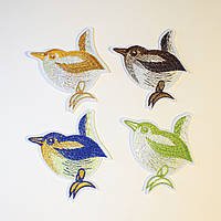 Термоаппликации, нашивки на одежду / размер 7 * 7 см / заказт от 1 комплекта (4 шт)