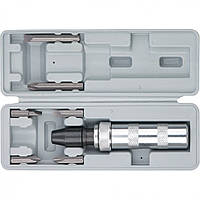 Викрутка ударно-поворотна 1/2", набір біт (6 шт), в пластиковому боксі, MTX 115759