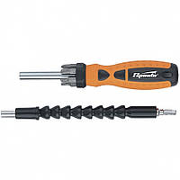 Викрутка телескопічна + набір біт( 6 шт), магнітний стрижень, гнучкий привід (1 шт), SPARTA 115575