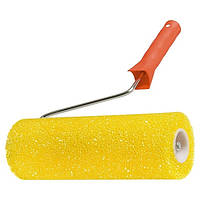 Валик "СТРУКТУРНИЙ" поролоновий з ручкою, "шорсткий", 230 мм, D - 80 мм, D ручки - 5,5 мм MTX 802219