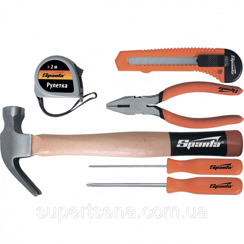 Набір інструменту побутовий, 6 предметів, SPARTA 13540