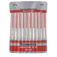 Набір надфілів алмазних, 140х50х3, 10 шт, MTX 158329