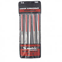 Набір надфилей алмазних , 140х70х3, 5 шт, MTX MASTER 158339