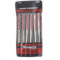 Набір надфілів алмазних, 140х70х3, 6 шт, MTX MASTER 158349