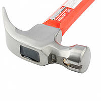 Молоток-обценьки 450 г, бойок з магнітом, фібергласова прогумована ручка, MTX 104469