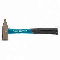 Молоток слюсарний 1000 г, квадратний бойок, фібергласова прогумована рукоятка, GROSS 10279