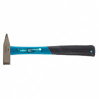 Молоток слюсарний 400 г, квадратний бойок, фібергласова прогумована рукоятка, GROSS 10274