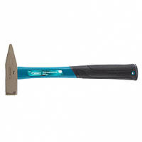 Молоток слюсарний 600 г, квадратний бойок, фібергласова прогумована рукоятка, GROSS 10277