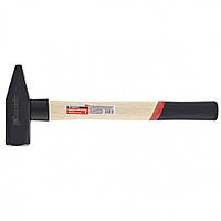 Молоток слюсарний 1500 г, квадратний бойок, дерев'яна яна ручка, MTX 102379