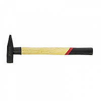 Молоток слюсарний 200 г, квадратний бойок, дерев'яна яна ручка, MTX 102279