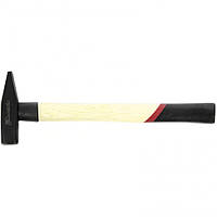 Молоток слюсарний 300 г, квадратний бойок, дерев'яна яна ручка, MTX 102289
