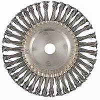 Щітка для КШМ 200 мм, посадка 22.2 мм, плоский кручений дріт, MTX 746389